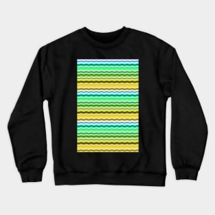 Candy colors waves Crewneck Sweatshirt